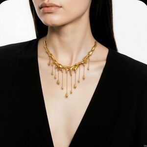 Luxurious Gold Drip Necklace